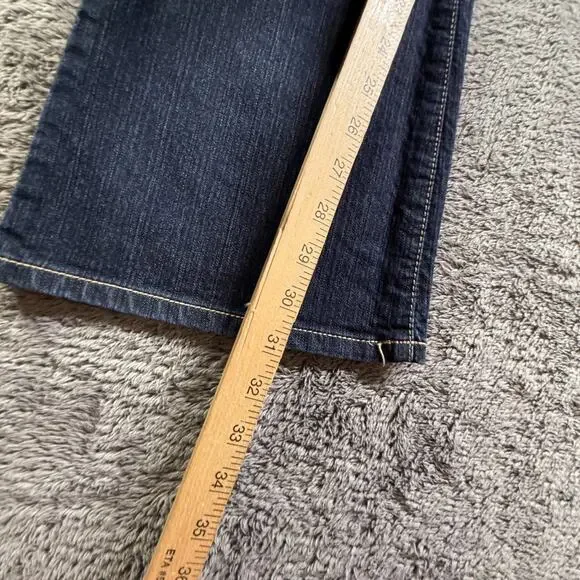 Calvin Klein Jeans Womens Sz 4 Flare Dark Wash Denim Y2K Vintage Low Rise - Picture 8 of 9